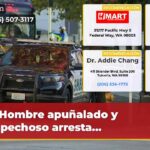 Hombre apuñalado y sospechoso arresta…
