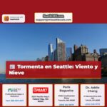 Tormenta en Seattle Viento y Nieve