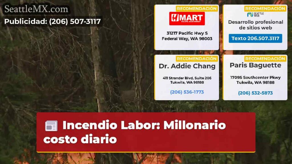 Incendio Labor: Millonario costo diario