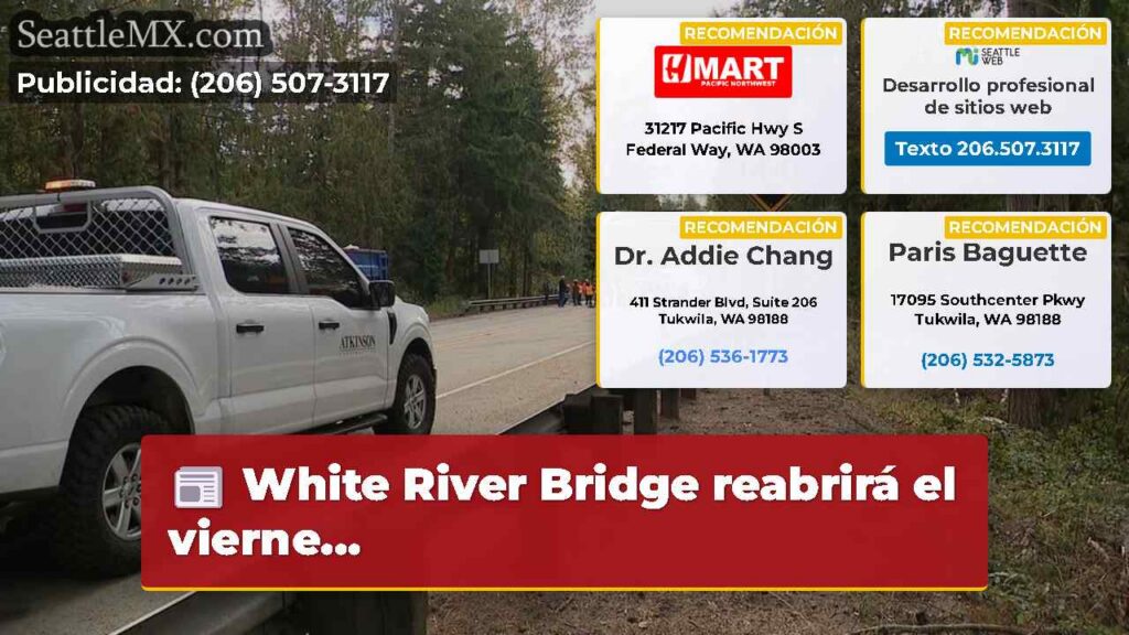White River Bridge reabrirá el vierne...