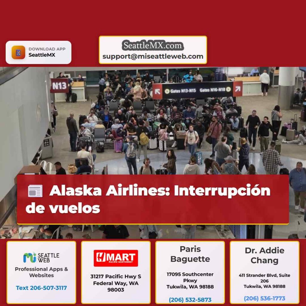 Alaska Airlines: Interrupción de vuelos