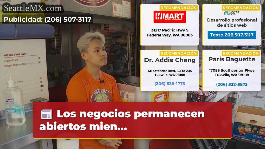 Los negocios permanecen abiertos mien...