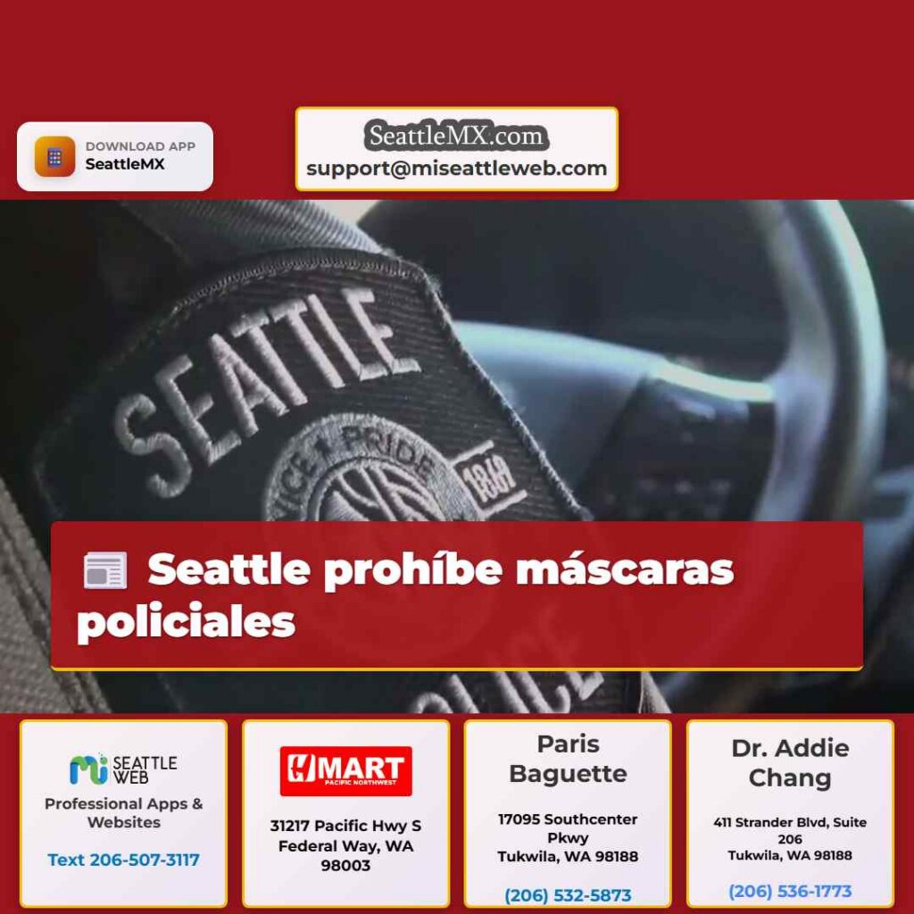 Seattle prohíbe máscaras policiales