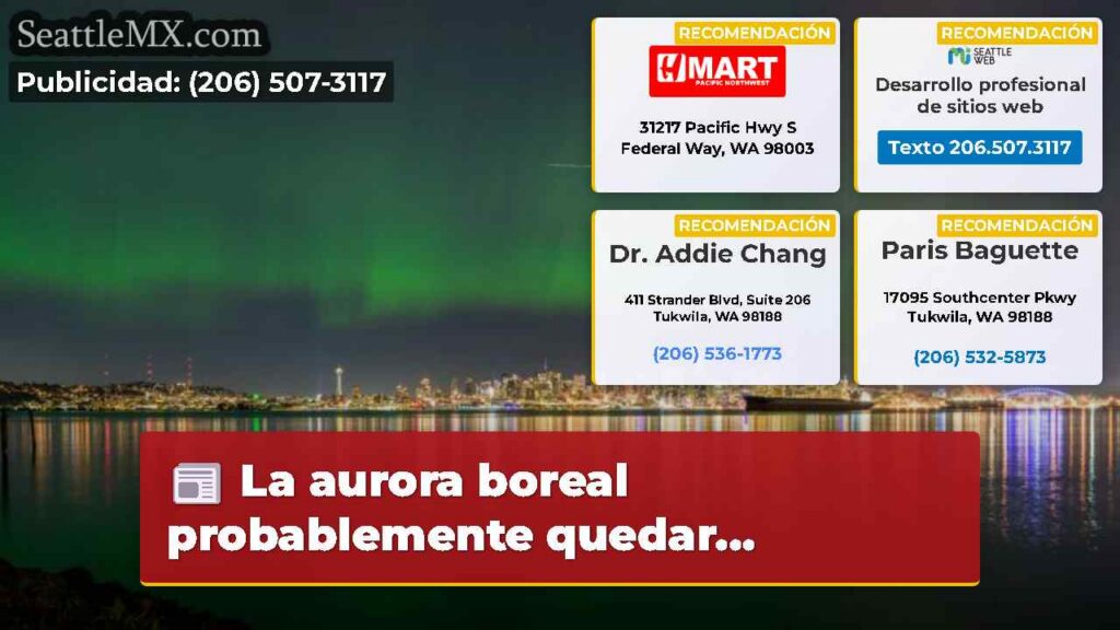 La aurora boreal probablemente quedar...