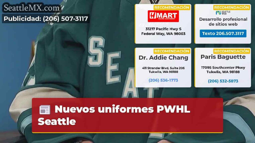 Nuevos uniformes PWHL Seattle