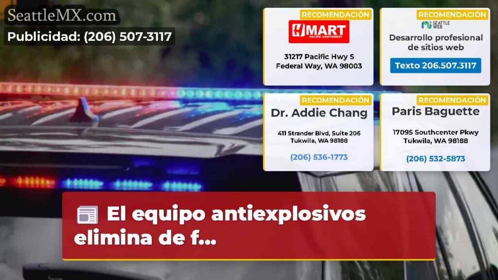 El equipo antiexplosivos elimina de f...