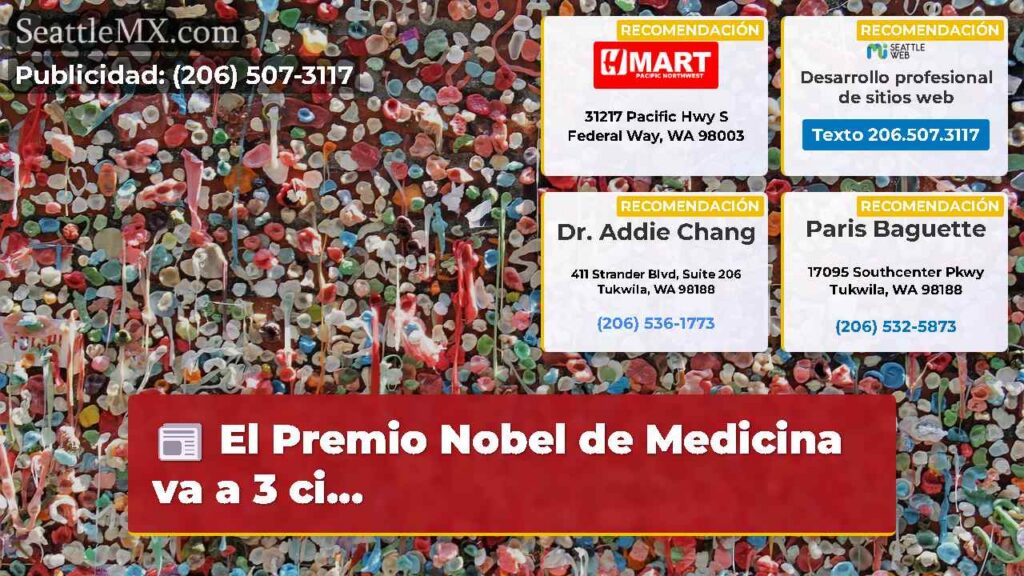 El Premio Nobel de Medicina va a 3 ci...