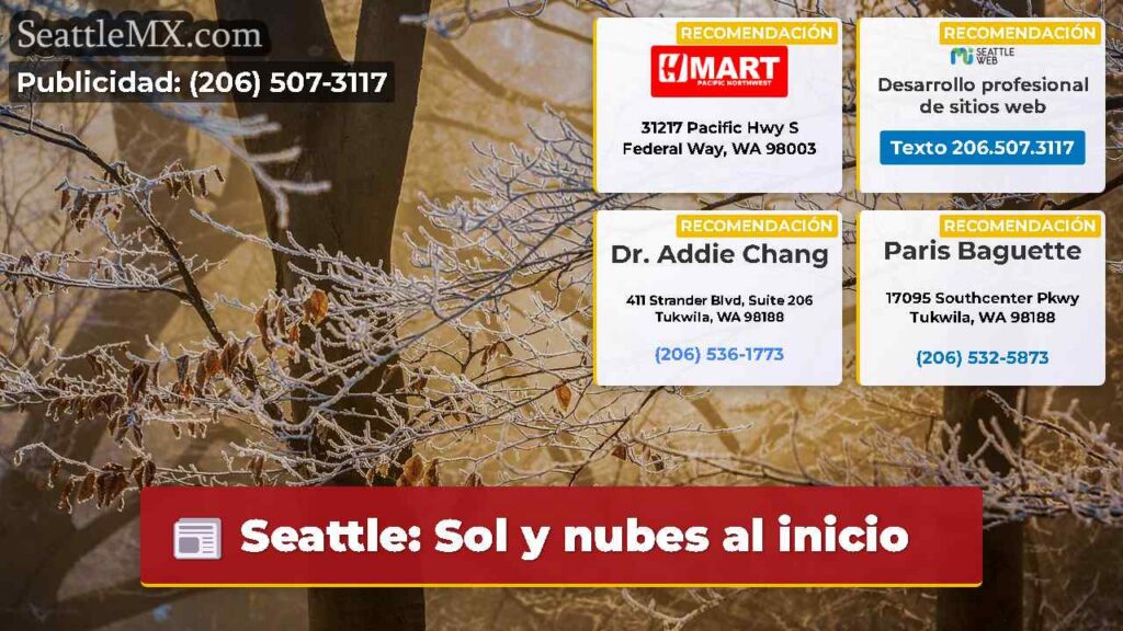 Seattle: Sol y nubes al inicio