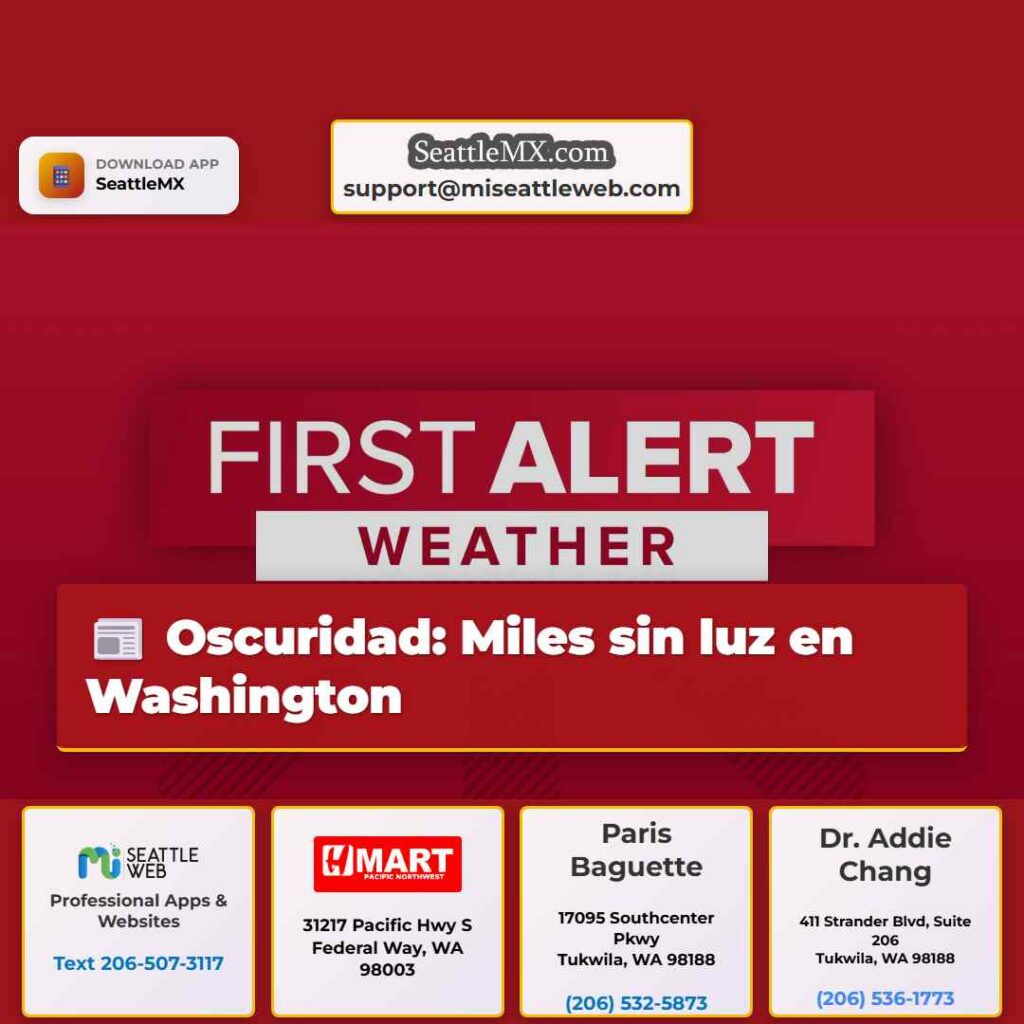 Oscuridad: Miles sin luz en Washington