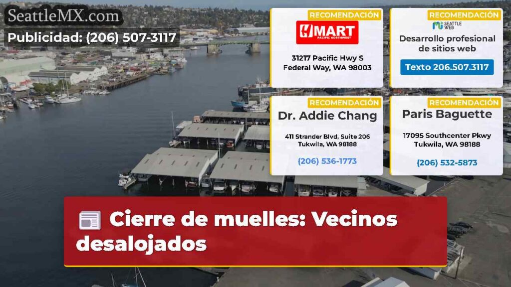Cierre de muelles: Vecinos desalojados