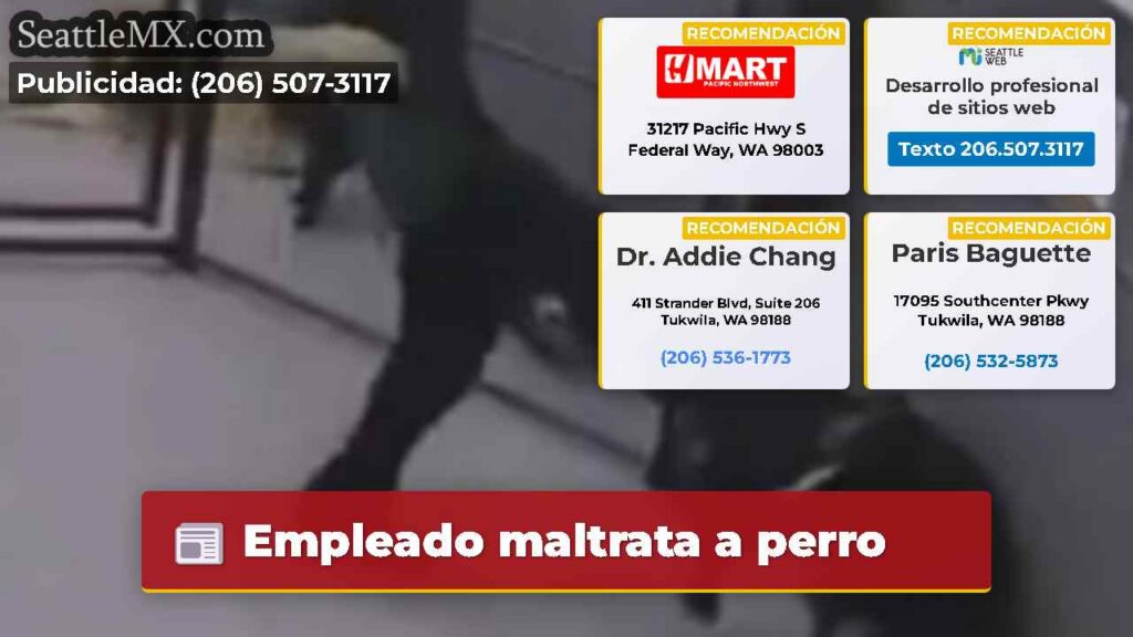 Empleado maltrata a perro