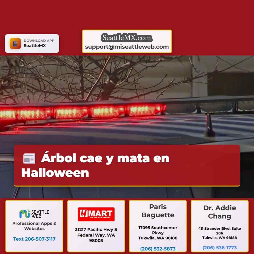 Árbol cae y mata en Halloween