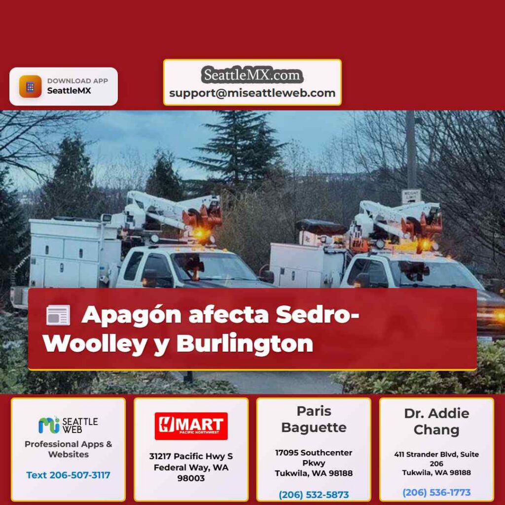 Apagón afecta Sedro-Woolley y Burlington