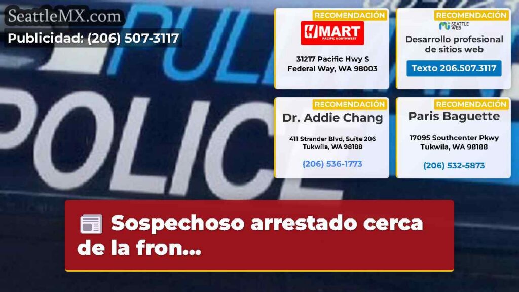 Sospechoso arrestado cerca de la fron...