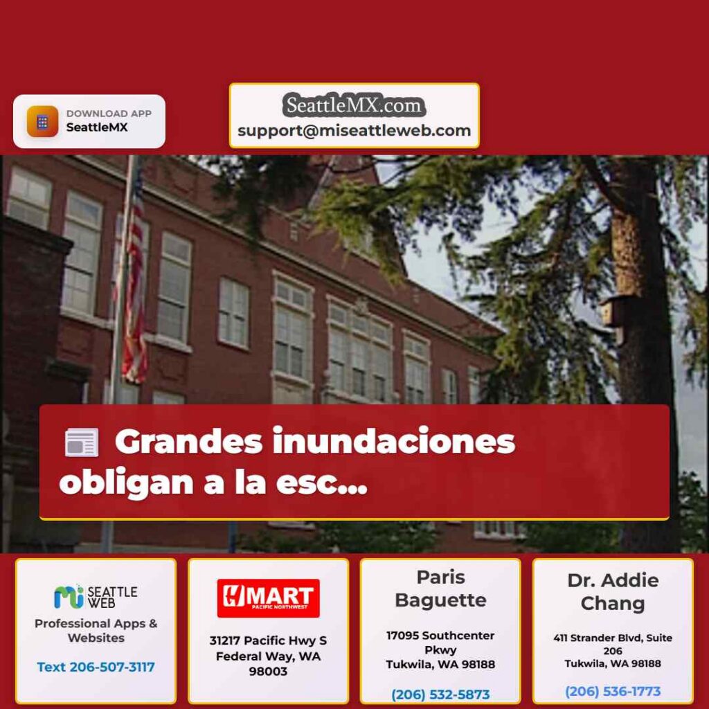 Grandes inundaciones obligan a la esc...