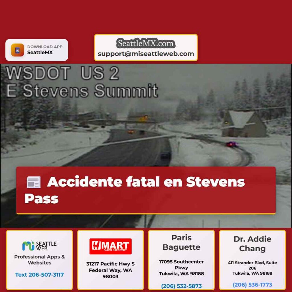 Accidente fatal en Stevens Pass