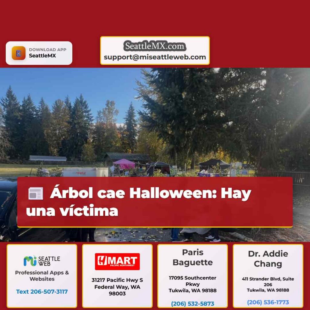 Árbol cae Halloween: Hay una víctima