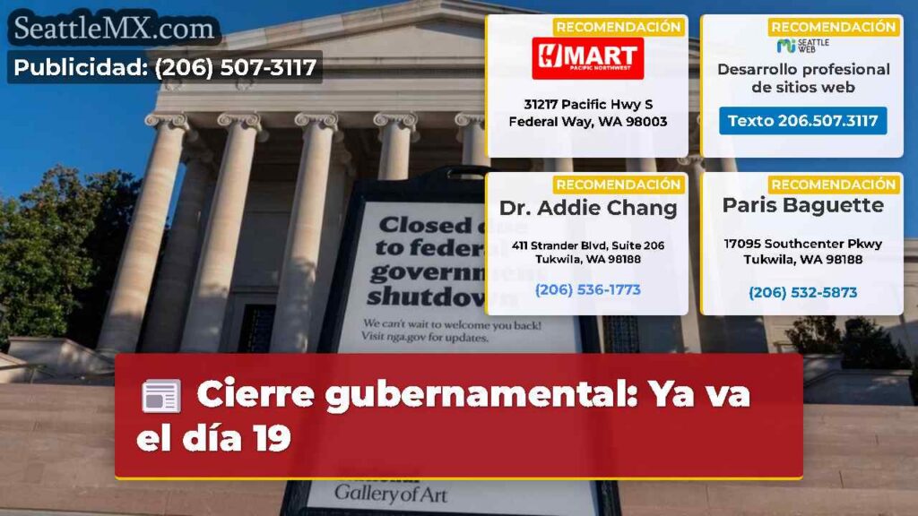 Cierre gubernamental: Ya va el día 19