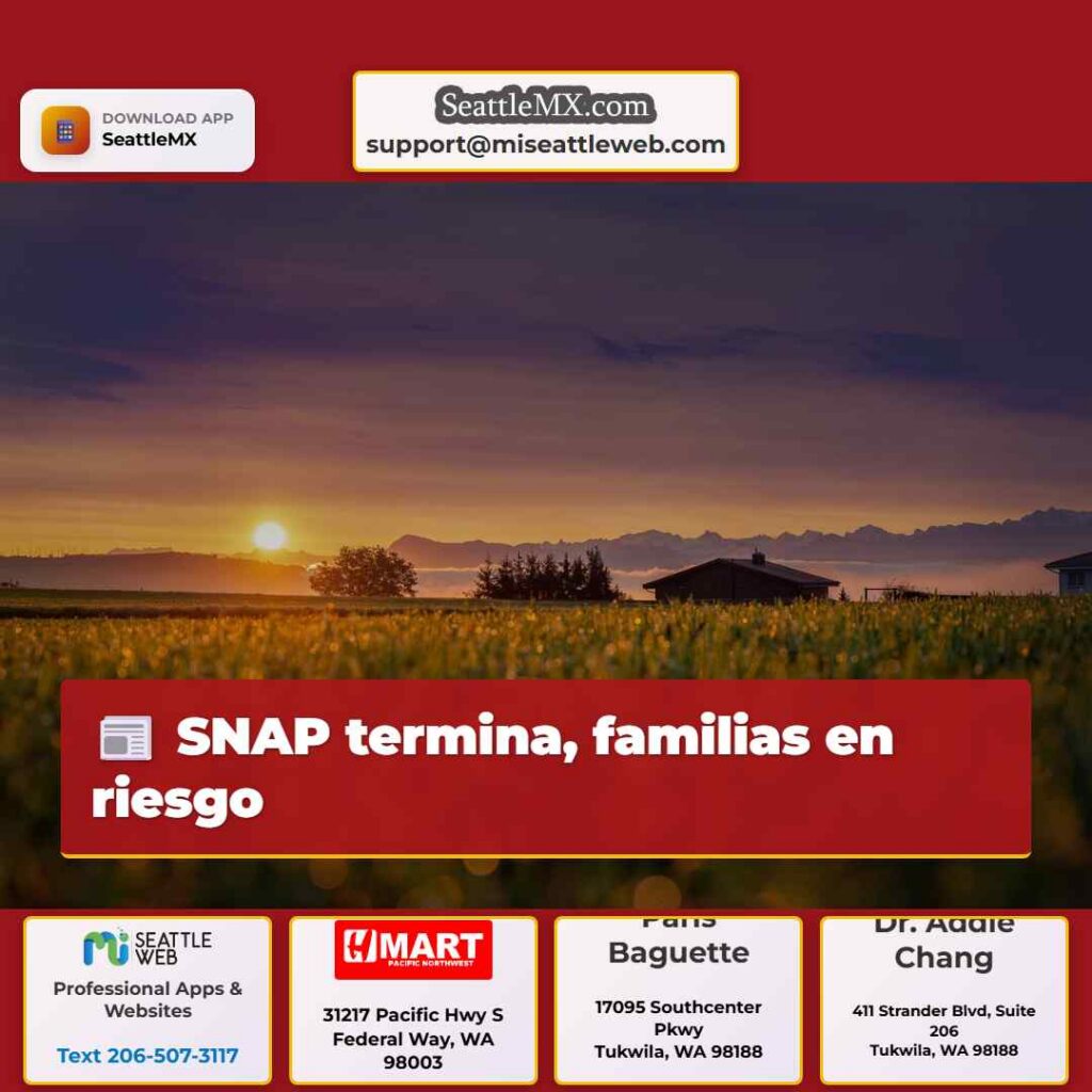 SNAP termina, familias en riesgo
