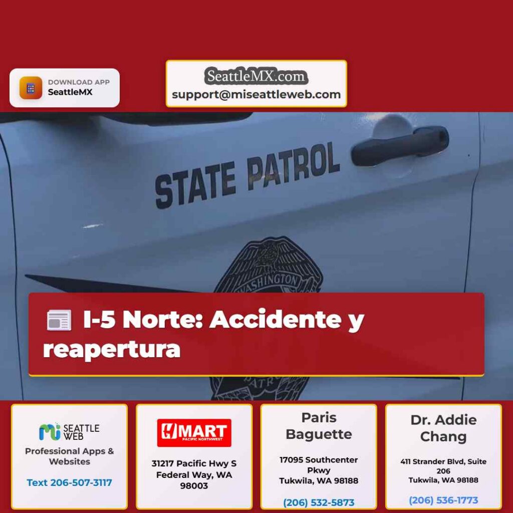 I-5 Norte: Accidente y reapertura