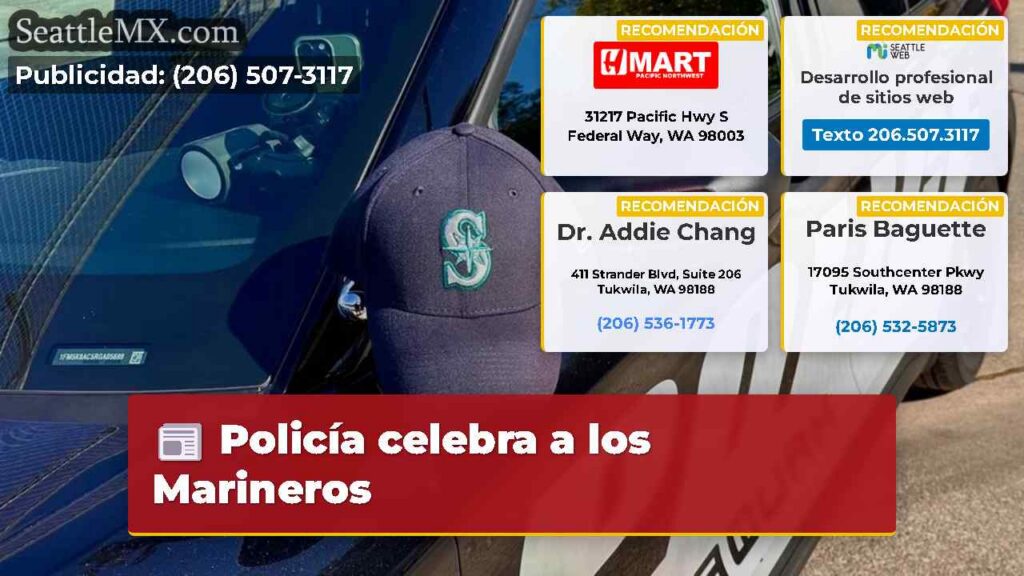 Policía celebra a los Marineros