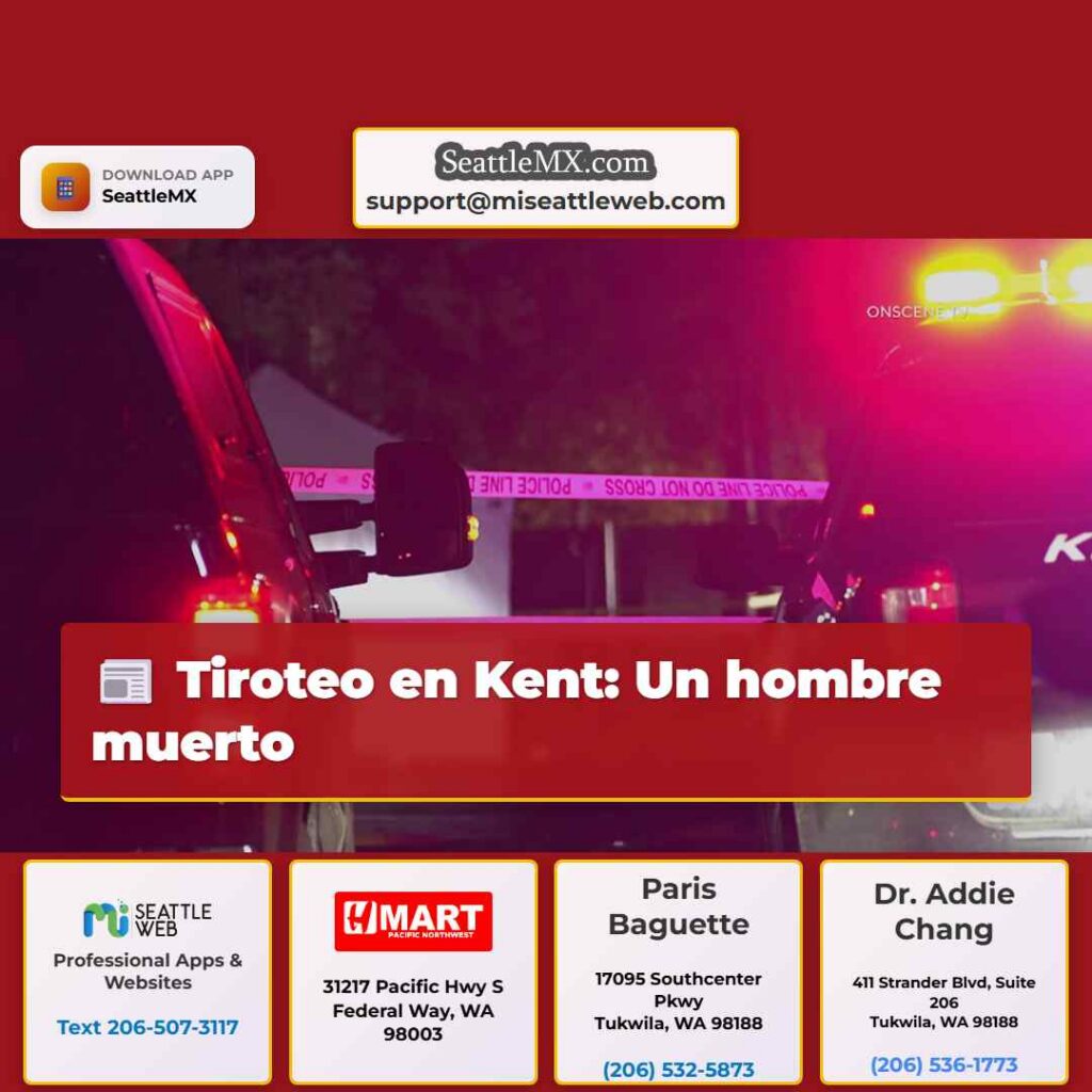 Tiroteo en Kent: Un hombre muerto