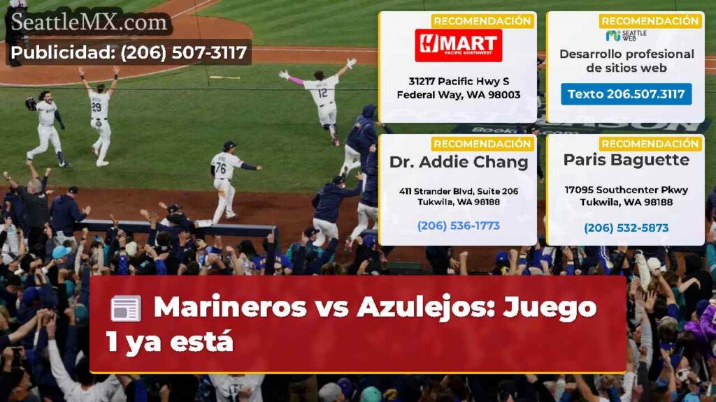 Marineros vs Azulejos: Juego 1 ya está