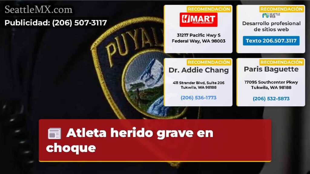 Atleta herido grave en choque