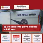 Un accidente grave bloquea la I-90 en…