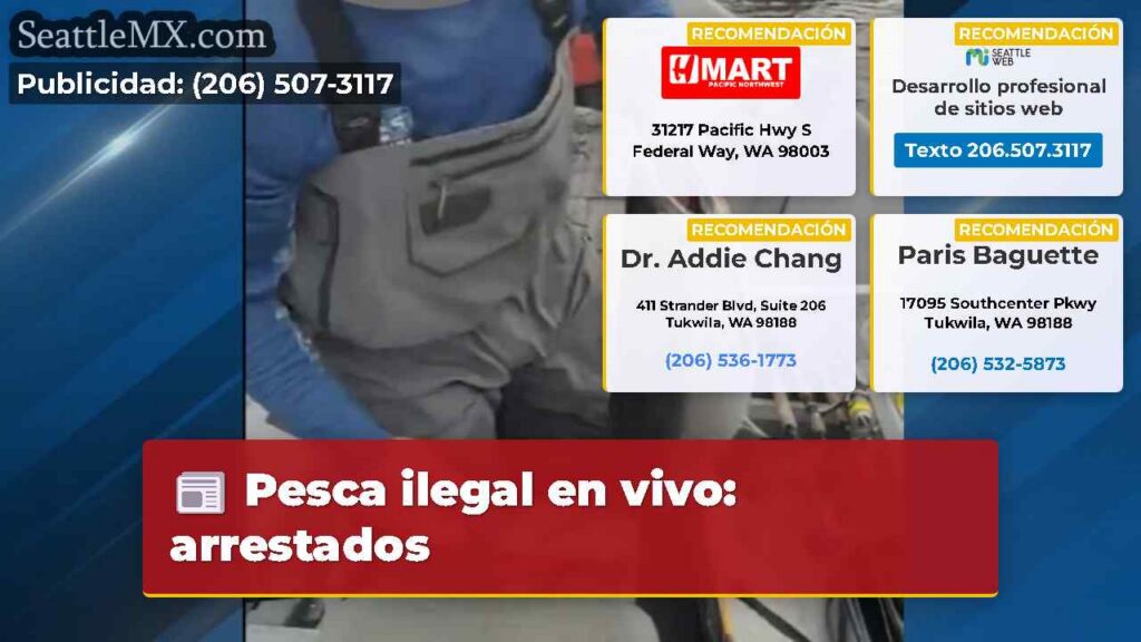Pesca ilegal en vivo: arrestados