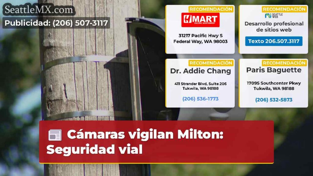 Cámaras vigilan Milton: Seguridad vial