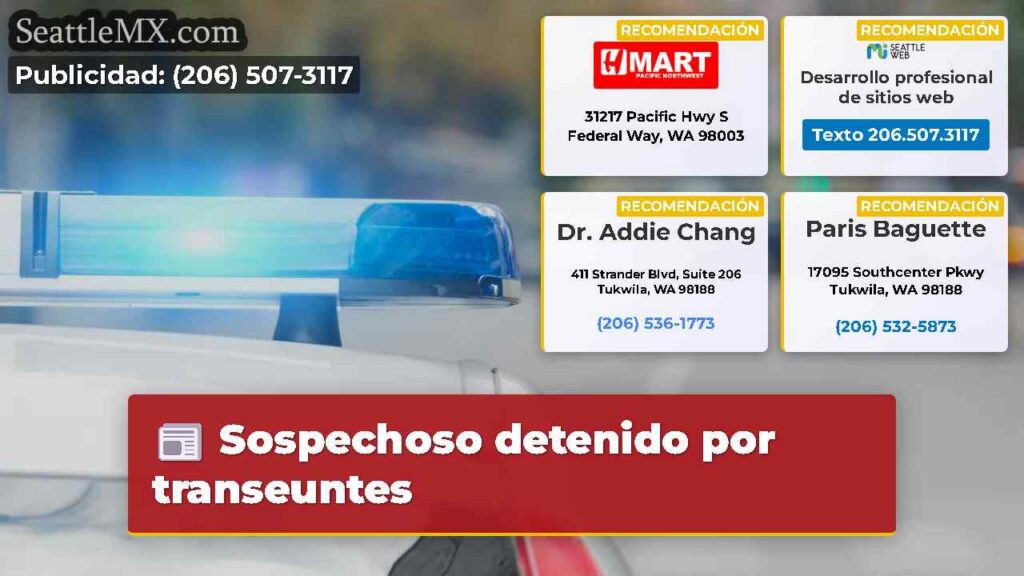 Sospechoso detenido por transeuntes