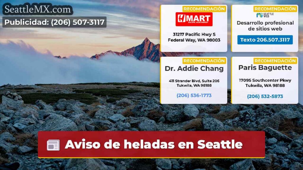 Aviso de heladas en Seattle