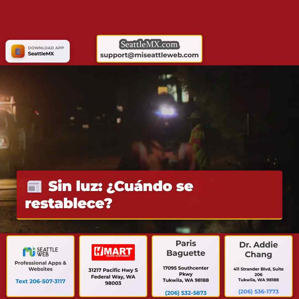 Sin luz: ¿Cuándo se restablece?