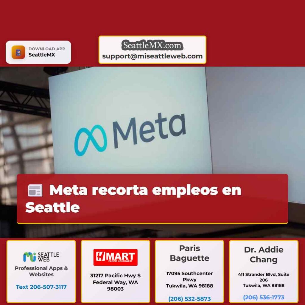 Meta recorta empleos en Seattle