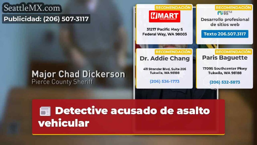 Detective acusado de asalto vehicular