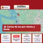 Cortes de luz por viento y lluvia