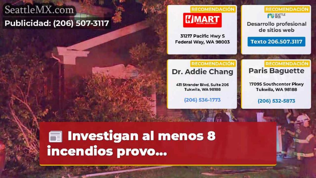 Investigan al menos 8 incendios provo...