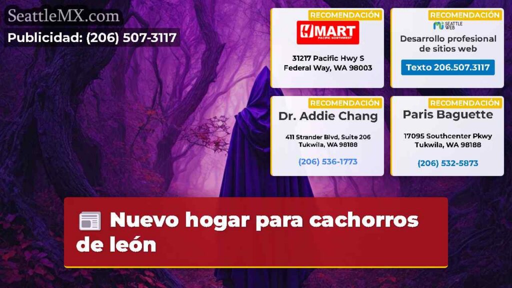 Nuevo hogar para cachorros de león