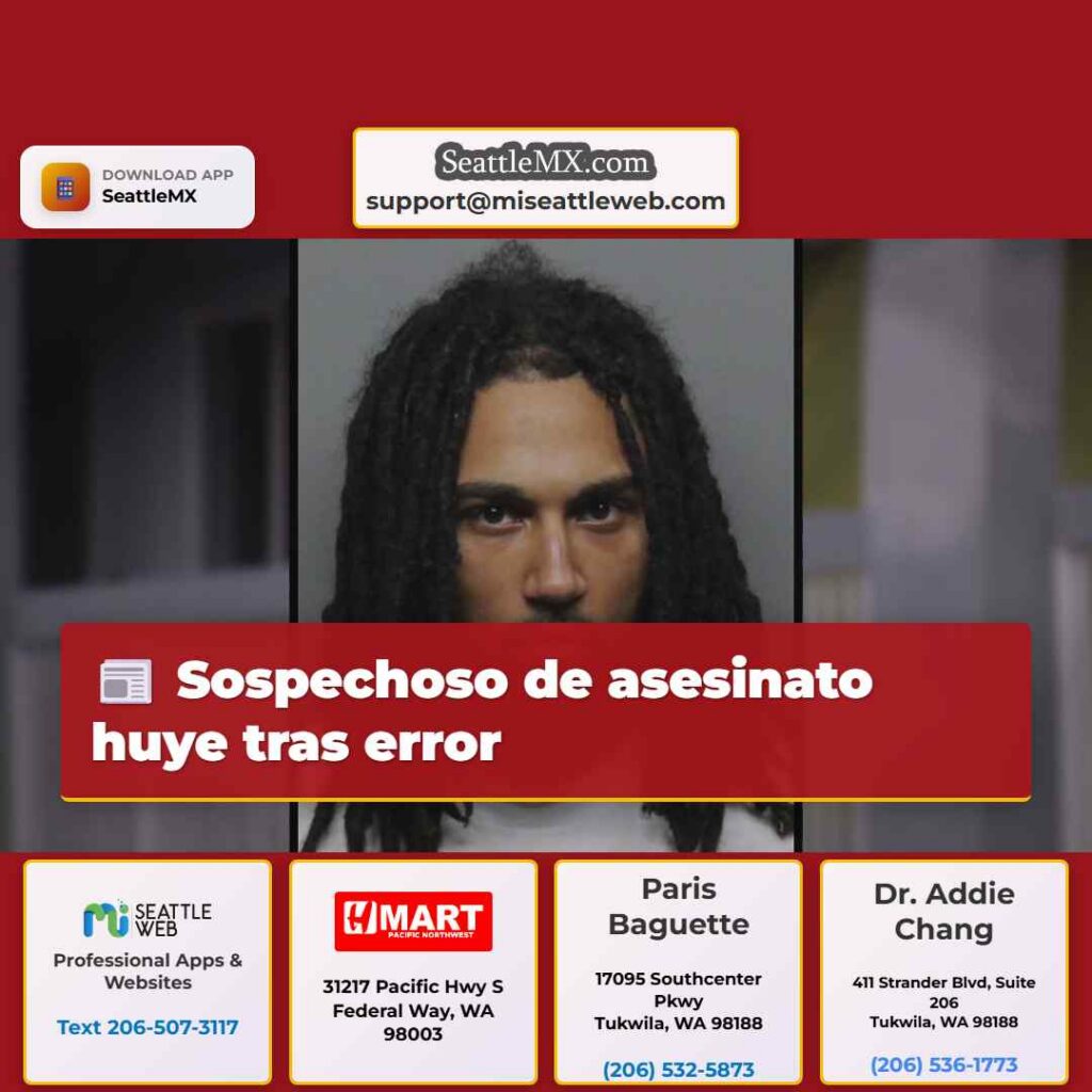 Sospechoso de asesinato huye tras error