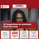 Sospechoso de asesinato huye tras error