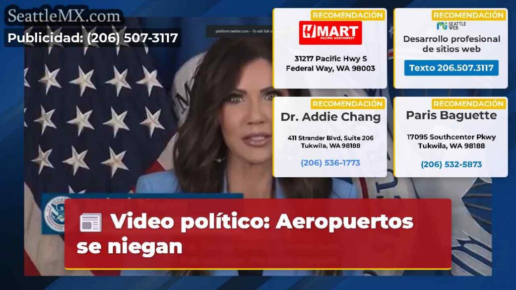 Noticias De Seattle 2 Video político: Aeropuertos se niegan