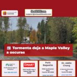Tormenta deja a Maple Valley a oscuras