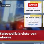 Falso policía visto con bomberos