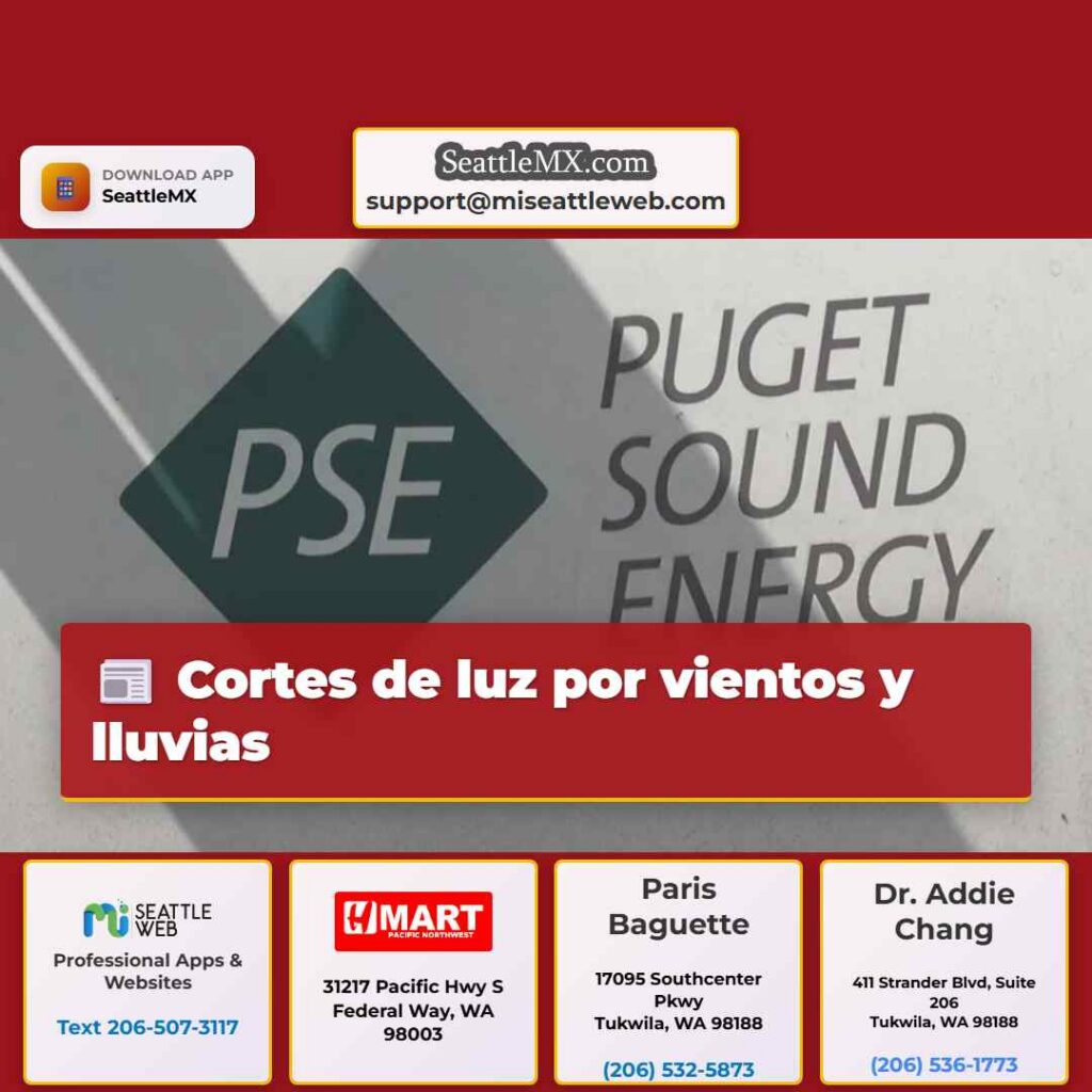 Cortes de luz por vientos y lluvias