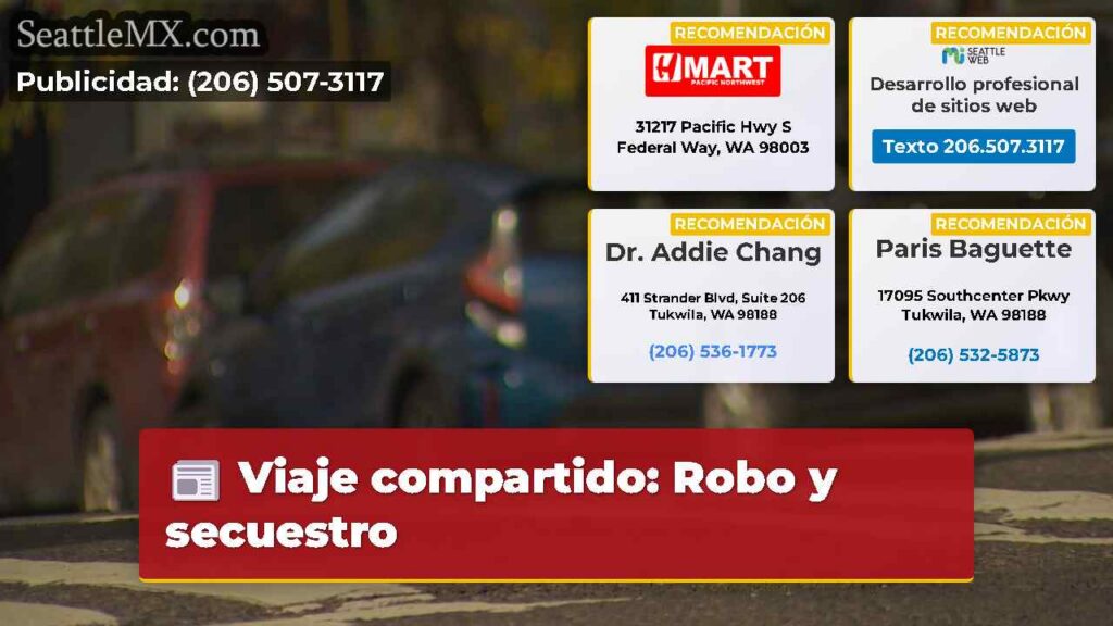 Viaje compartido: Robo y secuestro