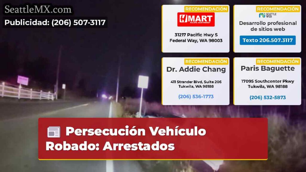 Noticias De Seattle 6 Persecución Vehículo Robado: Arrestados