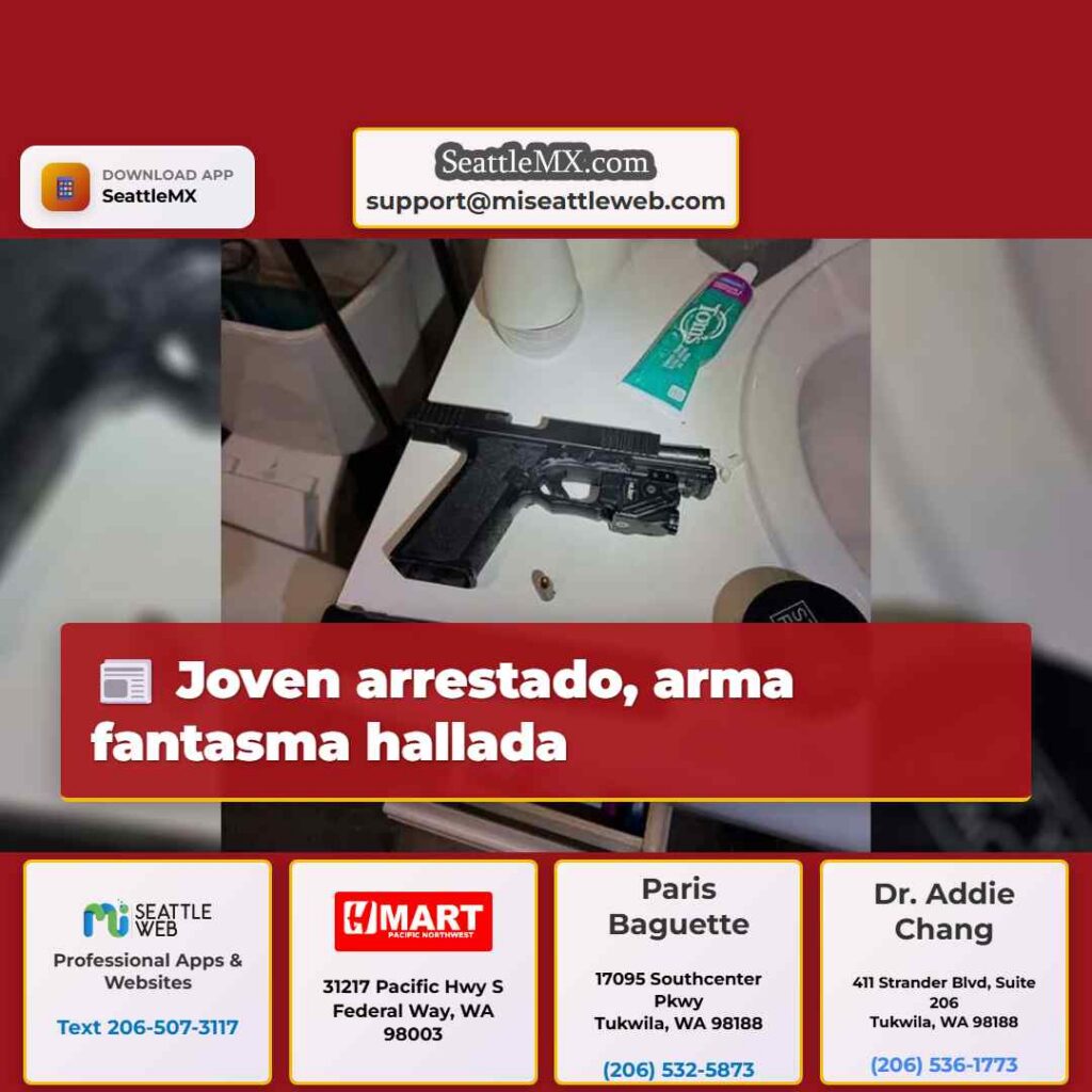 Joven arrestado, arma fantasma hallada