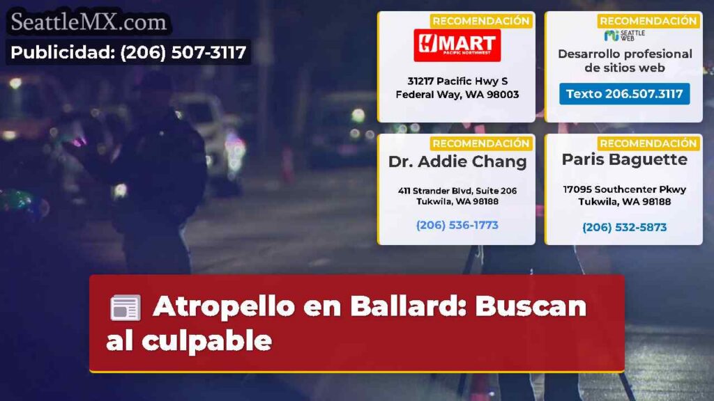 Atropello en Ballard: Buscan al culpable