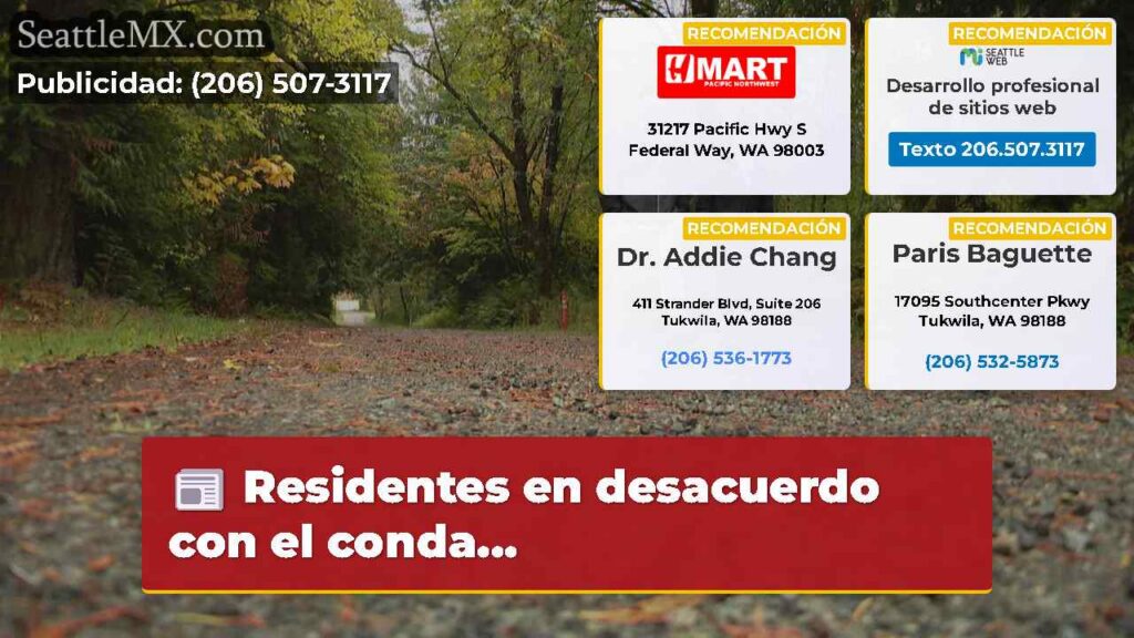Residentes en desacuerdo con el conda...